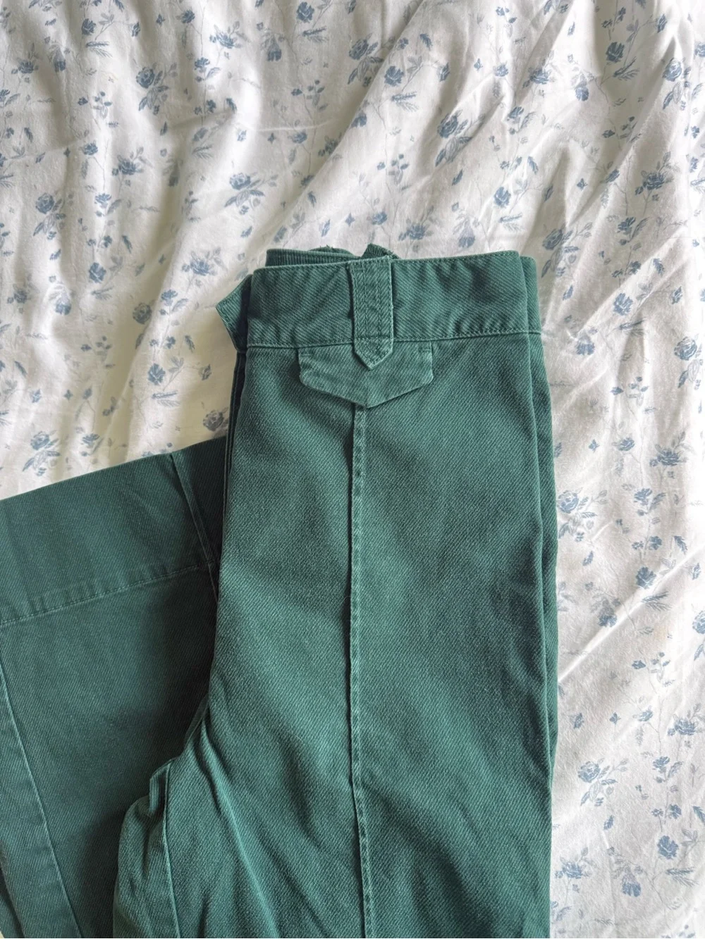 Anthropologie Dark Green Chino Pants